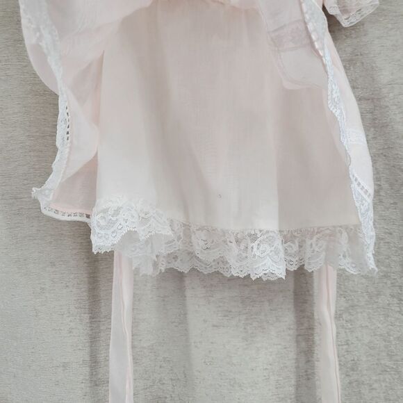 Gunne Sax Jessica McClintock Light Pink and White Lace Vintage Dress - Picture 7 of 15